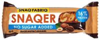 картинка Батончик протеиновый глазированный без сахара SNAQFABRIQ 50 г Фундук и карамель 