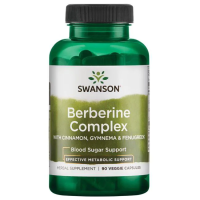 Добавка Берберин SWANSON Berberine Complex with Cinnamon, Gymnema & Fenugreek 90 капсул
