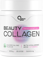 картинка Коллаген Optimum System Beauty Wellness Collagen 200 г Вишня-лайм