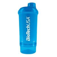 картинка Шейкер BiotechUSA Wave BiotechUSA 500 мл (+150 мл) Синий