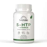 картинка Аминокислота 5-гидрокситриптофан NATURI 5-HTP+VITAMIN B6 100 мг 60 капсул
