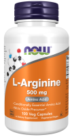 Аминокислота Л-Аргинин NOW L-Arginine 500 мг 100 капсул
