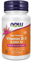 Витамин Д3 NOW Vitamin D-3 5000 IU 240 софтгель