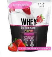 Протеин сывороточный PowerPro WHEY PROTEIN SHAKE 900 г Клубника
