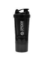 картинка Шейкер Spider bottle с двойным дном 500 мл Черный