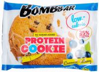 Протеиновое неглазированное печенье Bombbar Protein cookie 40 г Смородина-черника