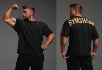 Майка с рукавами GYMSHARK (золотые буквы) XL