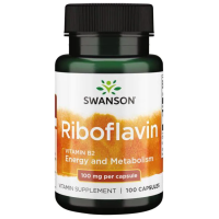 Витамин Б2 SWANSON Riboflavin Vitamin B2 100 mg 100 капсул