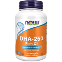 Витамины Омега-3 ДГК-250 Now Omega-3 DHA-250 120 капсул
