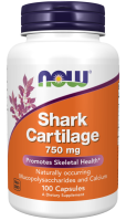 Комплекс для суставов и связок Акулий хрящ NOW Shark Cartilage 750 мг 100 капсул