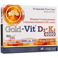 Витамины Д3+К2 Olimp Gold-Vit D3 + K2 4000 30 капсул