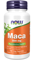 Бустер тестостерона Мака NOW Maca 500 мг 100 капсул