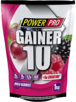 Гейнер PowerPro GAINER 10 1кг Лесные ягоды