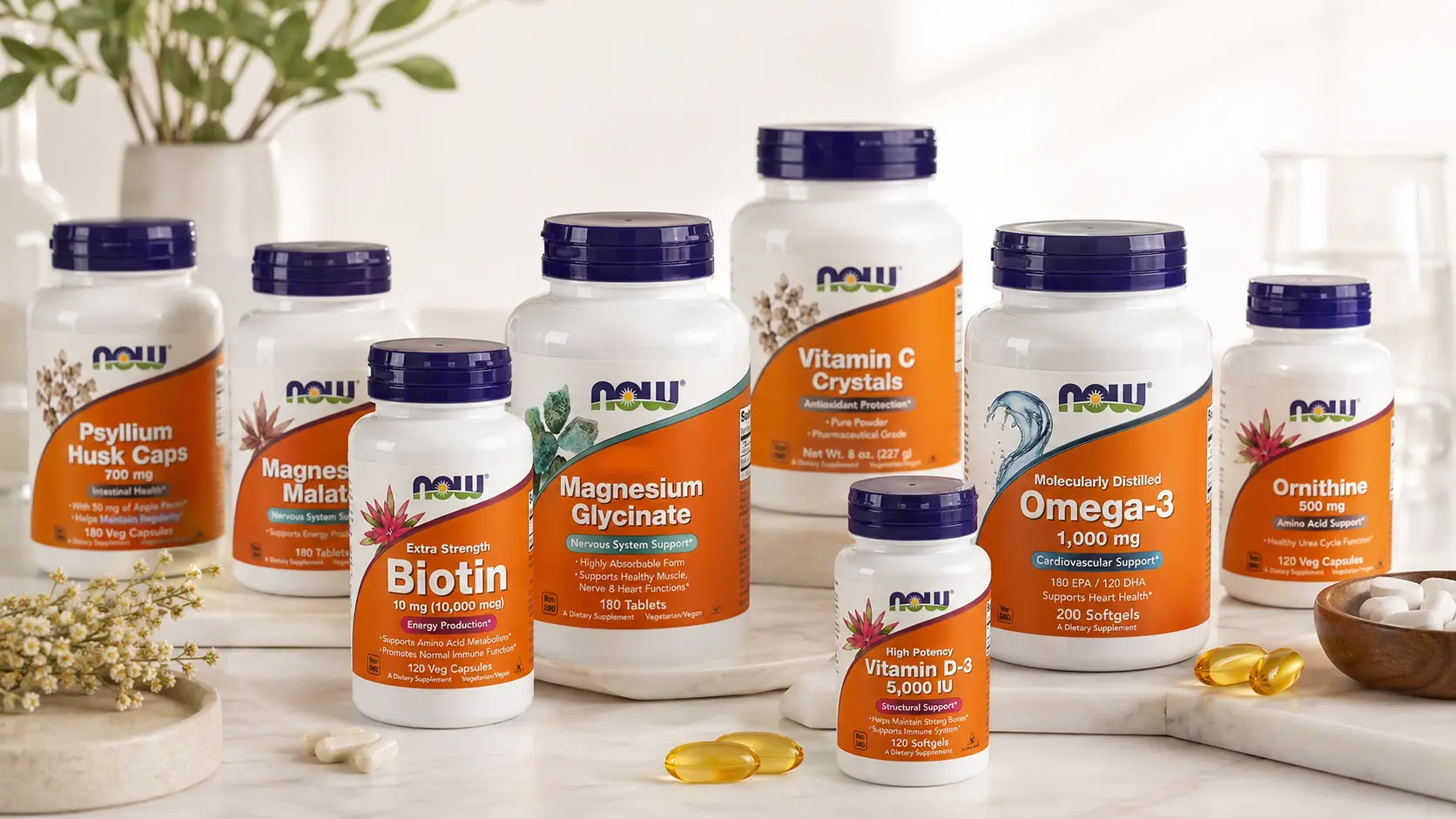Поступление NOW Foods: биотин, магний, омега-3, витамин D3 и другие добавки Поступление NOW Foods: биотин, магний, омега-3, витамин D3 и другие добавки