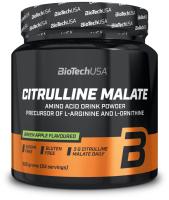 картинка Аминокислота Цитруллин Малат BiotechUSA Citrulline Malate 300 г Зеленое яблоко