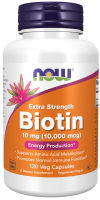 Витамин В7 Биотин NOW Biotin 10000 mcg 120 капсул