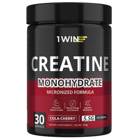 Креатин моногидрат 1WIN Creatine Monohydrate 200 г Кола-Вишня