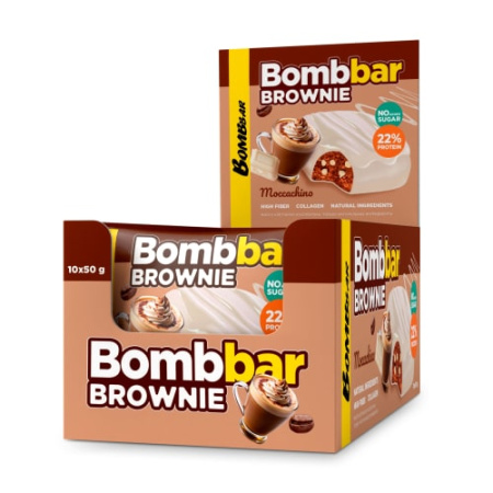 Печенье глазированное Bombbar 50 г Брауни моккачино